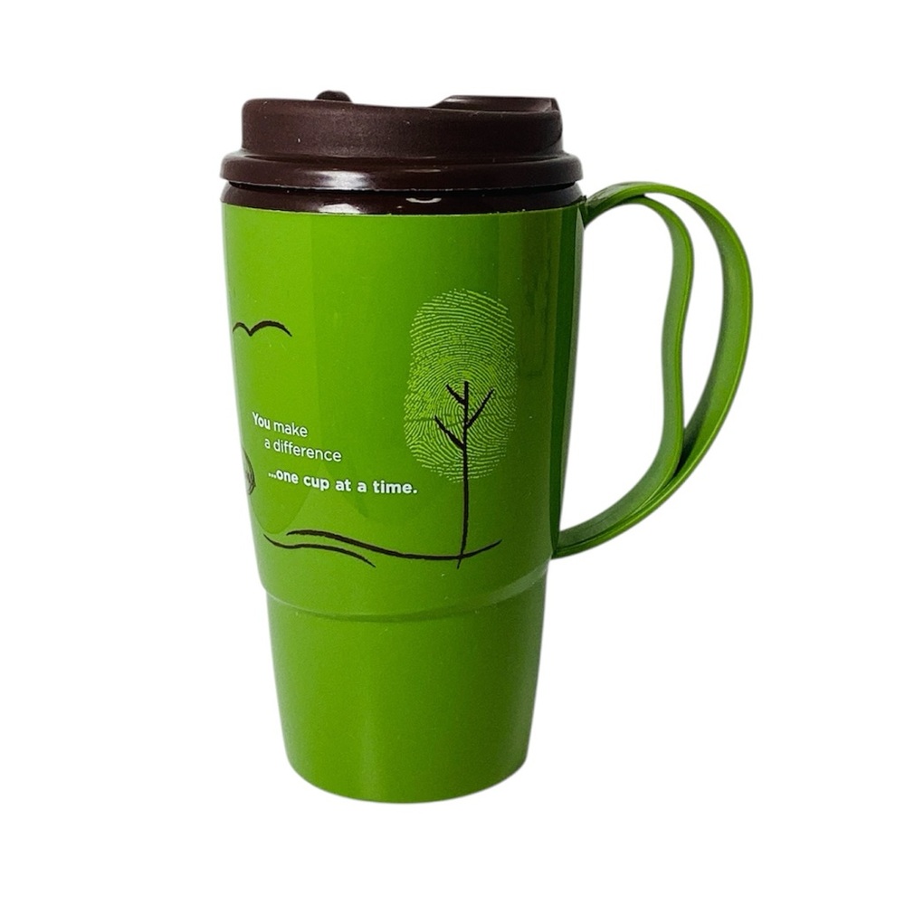 💚 Tim Hortons Plastic Travel Mug